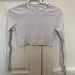 H&M cropped ribbed long sleeve